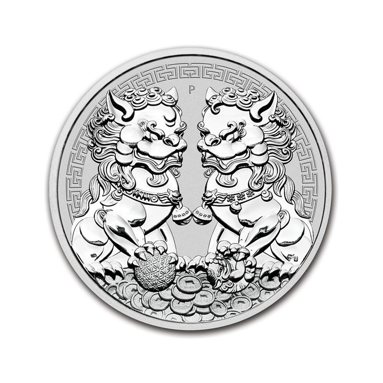 double pixiu silver coin